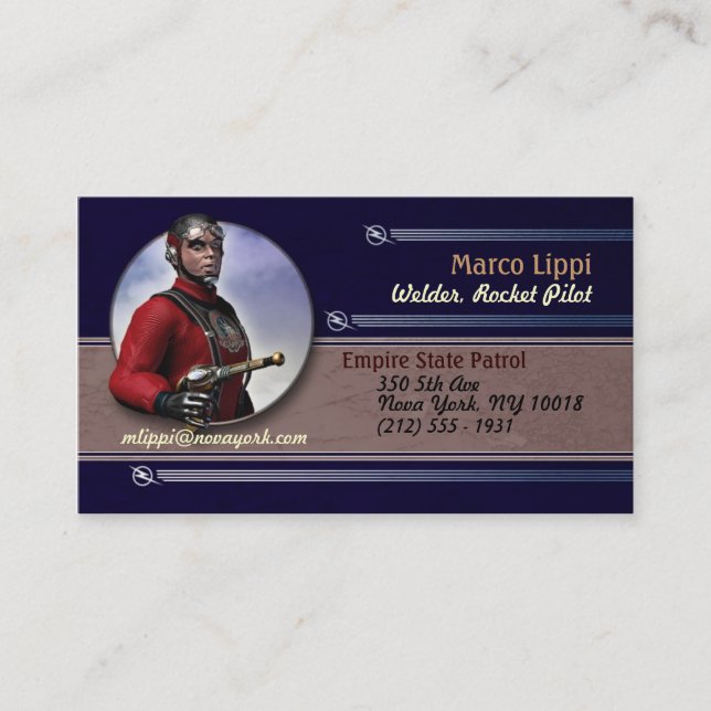 Rocket Pilot #4 Business Cards (Front)