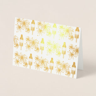 Rocket Pop Fireworks Popsicle July 4th Celebration Foil Card