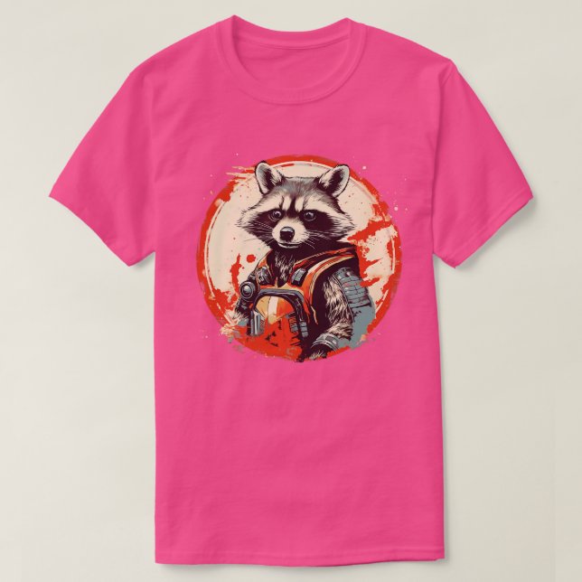 Rocket Racoon rough T-Shirt (Design Front)