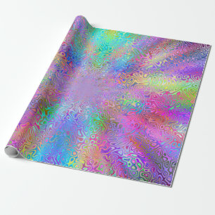 Rocket Rainbow Wrapping Paper