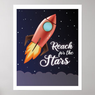 Rocket "Reach for the Stars" Poster