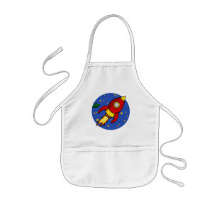 Rocket red yellow Apron