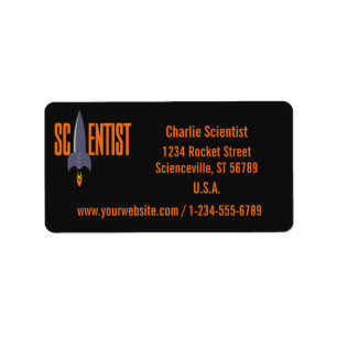 Rocket Scientist custom address labels