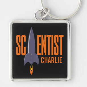 Rocket Scientist custom monogram key chains