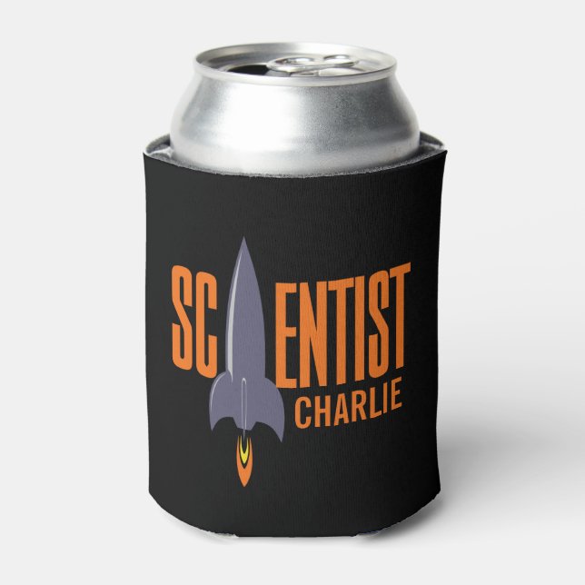 Rocket Scientist custom name drink coolers (Can Front)