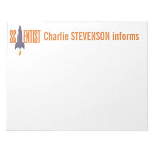 Rocket Scientist custom notepads