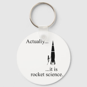 Rocket scientist key ring