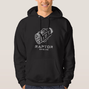 Rocket Scientist Starship Raptor Engine For Space Hoodie