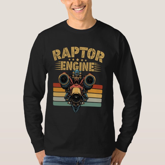 Rocket Scientist Starship Raptor Engine For Space  T-Shirt (Front)