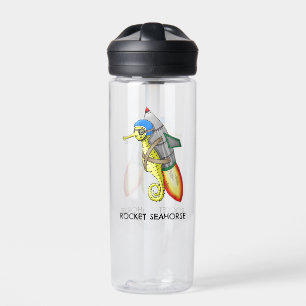 Rocket Seahorse with his jetpack Water Bottle