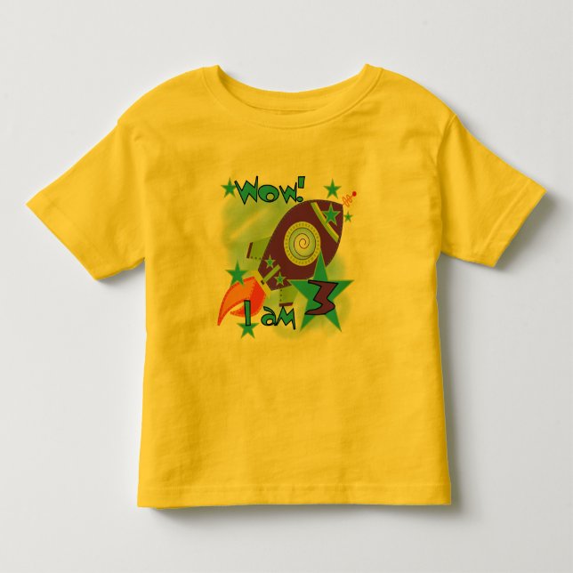 Rocket Ship 3rd Birthday T-shirts and Gifts (Front)