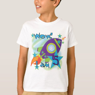 Rocket Ship 5th Birthday T-shirts and Gifts
