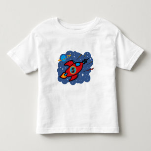 Rocket Ship 5th Birthday Toddler T-Shirt