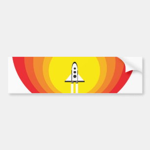 Rocket ship and the sunspot bumper sticker
