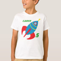 Rocket Ship Birthday Boy Personalised Kids