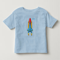Rocket ship cartoon illustration