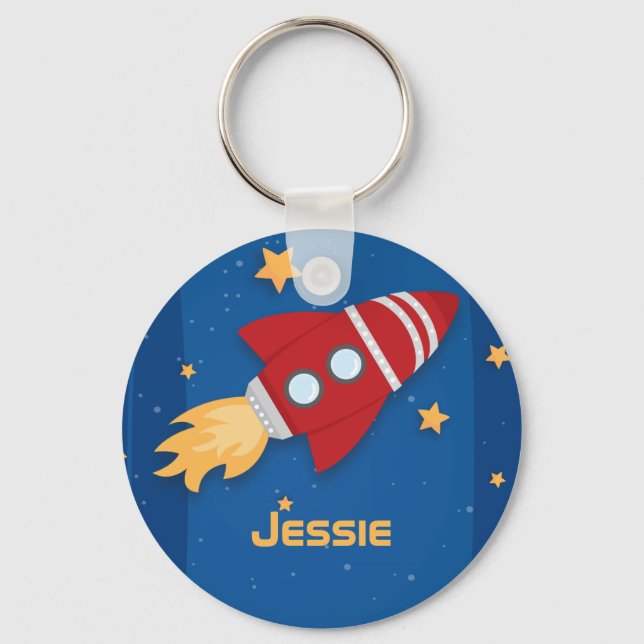 Rocket Ship Key Ring (Front)