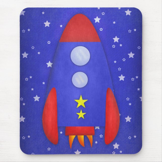 Rocket Ship Mousepad (Front)