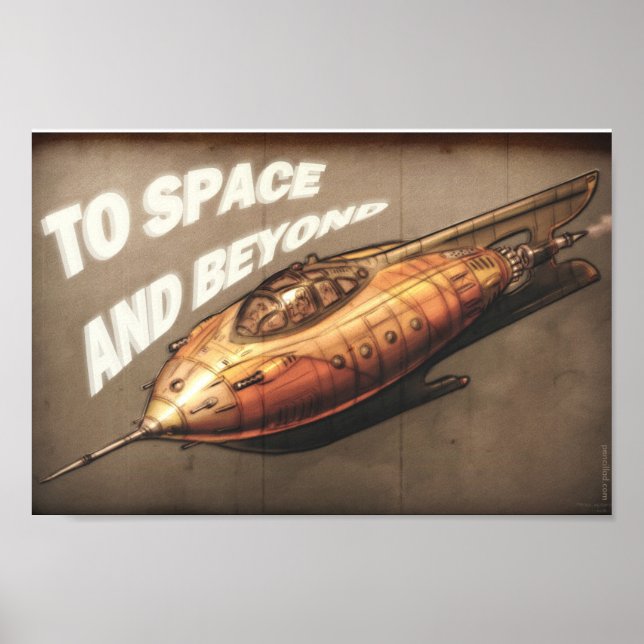 Rocket Ship Poster (Front)