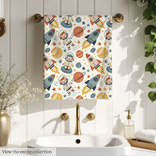 Rocket Ship Towel Trendy Gift for Space-Loving Boy
