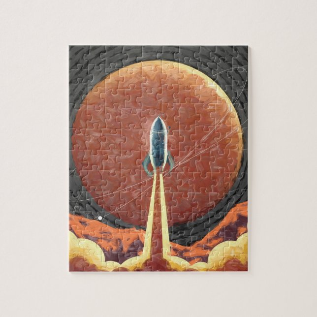 Rocket Ship Universe Planet Space  Jigsaw Puzzle (Vertical)