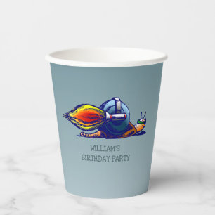 Rocket Snail Paper Cups