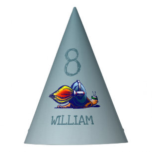 Rocket Snail Party Hat