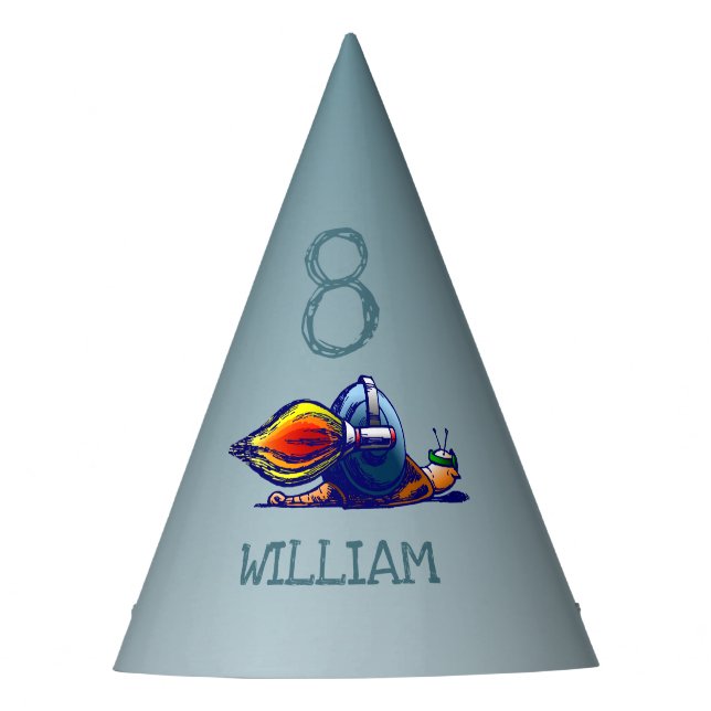 Rocket Snail Party Hat (Front)