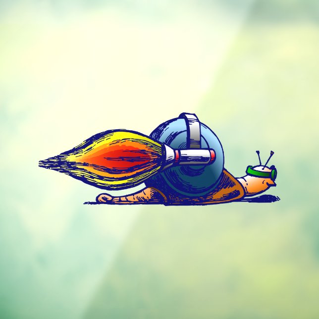 Rocket Snail Window Cling (Sheet 3)