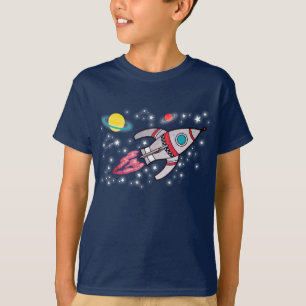 Rocket space boys navy t-shirt
