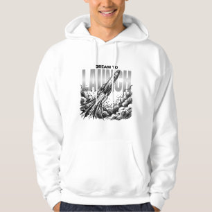 Rocket Space Exploration Graphic Hoodie