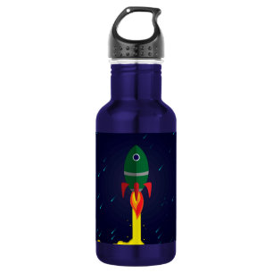 Rocket spaceship astrology astronaut 532 ml water bottle