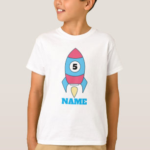 Rocket spaceship birthday shirt - outer space