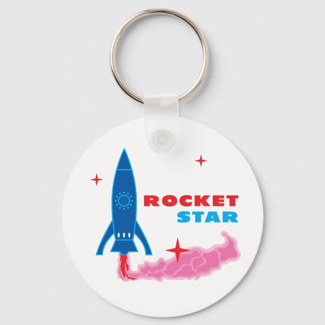 Rocket Star Key Ring (Front)