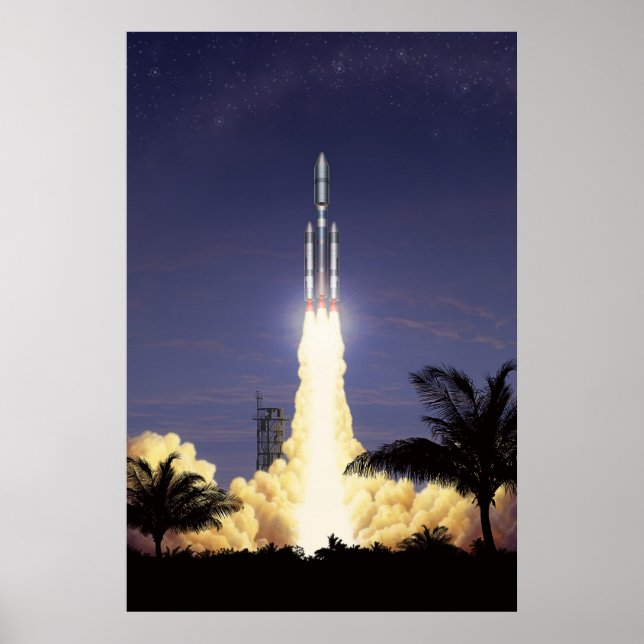 Rocket Takeoff Poster (Front)