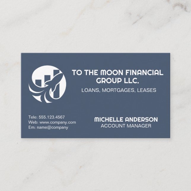 Rocket Trade Finance Logo  Business Card (Front)