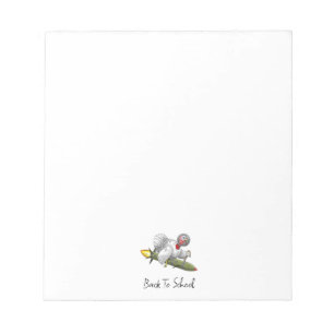 Rocket Turkey Back to School Notepad