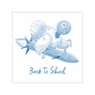 Rocket Turkey Back to School Self-inking Stamp