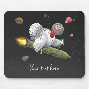 Rocket Turkey in the Galaxy Mouse Mat