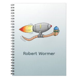 Rocket Worm Notebook
