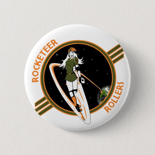 Rocketeer Rollers Button (Front)