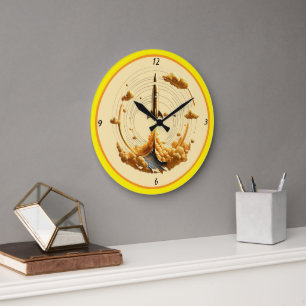 "Rocketing to Success" Large Clock