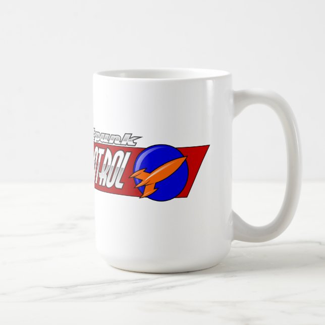 Rocketpunk Space Patrol Pennant Mug (Right)