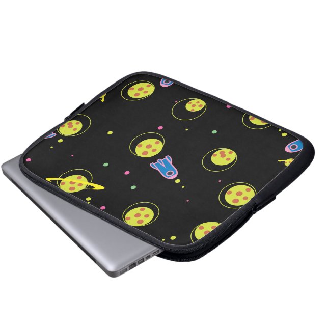 Rockets and Planets Laptop Sleeve (Front Bottom)