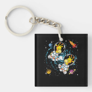 Rockets Astronaut Africa Zoo Animal Outer Space Gi Key Ring
