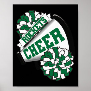 Rockets Cheer Ck To School Cheerleading Spirit G Poster