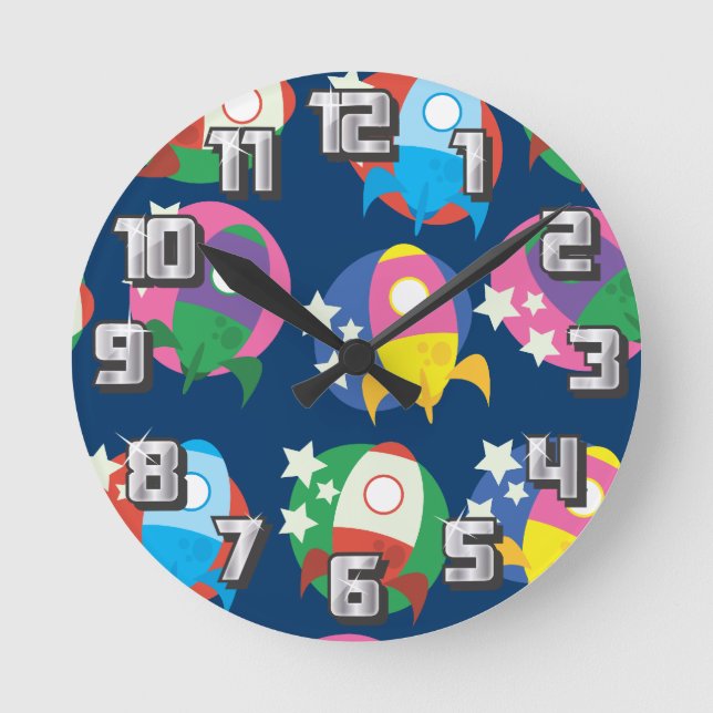 Rockets Round Clock (Front)