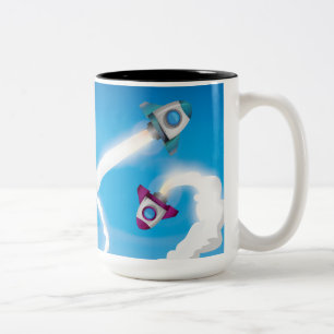Rockets! Two-Tone Coffee Mug