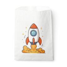 Rocketship BLAST-OFF favour bag