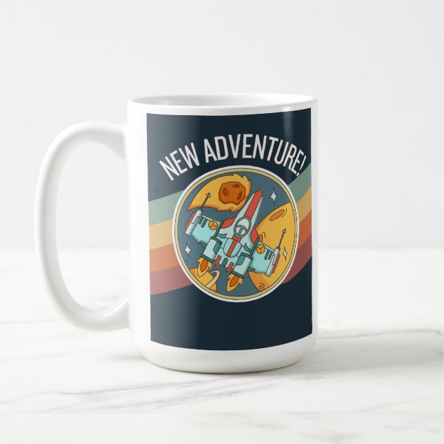 ROCKETSHIP COFFEE MUG (Left)